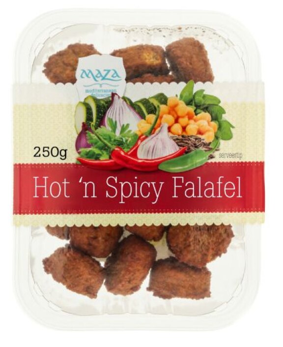 Maza hot ‘n spicy falafel