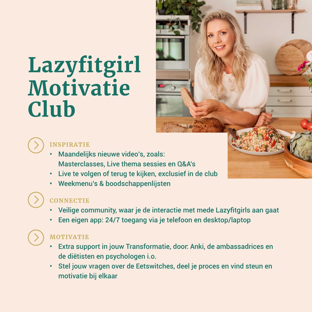 Lazyfitgirl Motivatie Club - inhoud