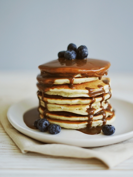 gezonde pannenkoeken suikervrije karamel saus