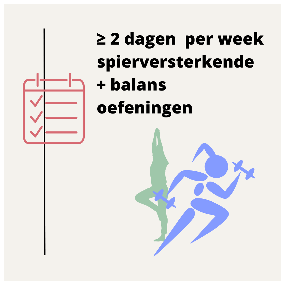 meer bewegen door spierversterkende oefeningen