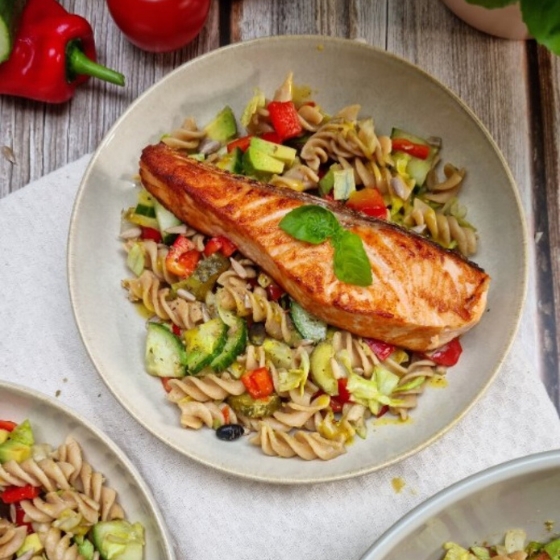 pastasalade zalm