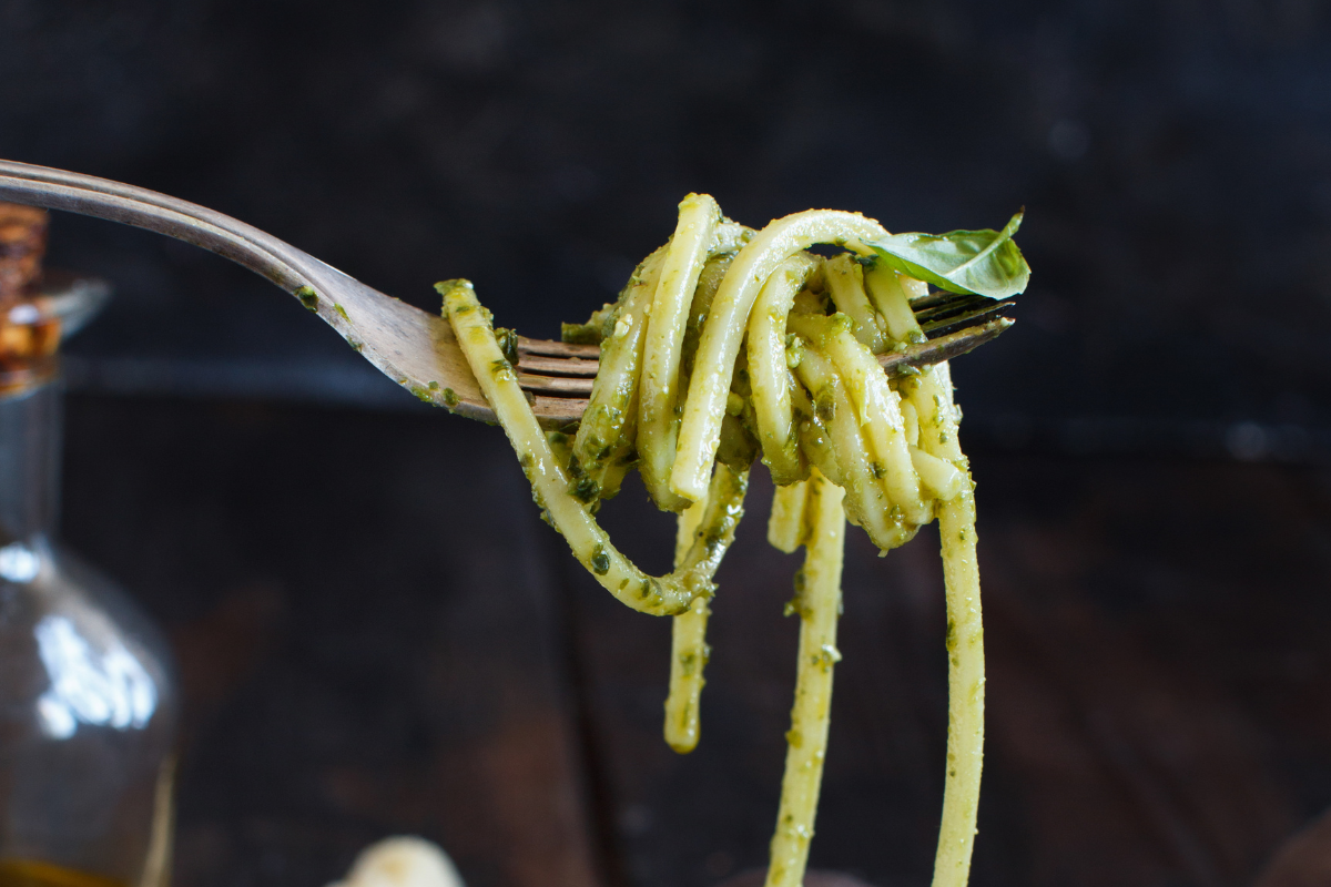 pasta pesto met kip