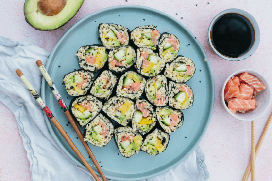 avocado recept sushi