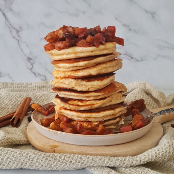 suikervrij ontbijt appeltaart pannenkoekjes