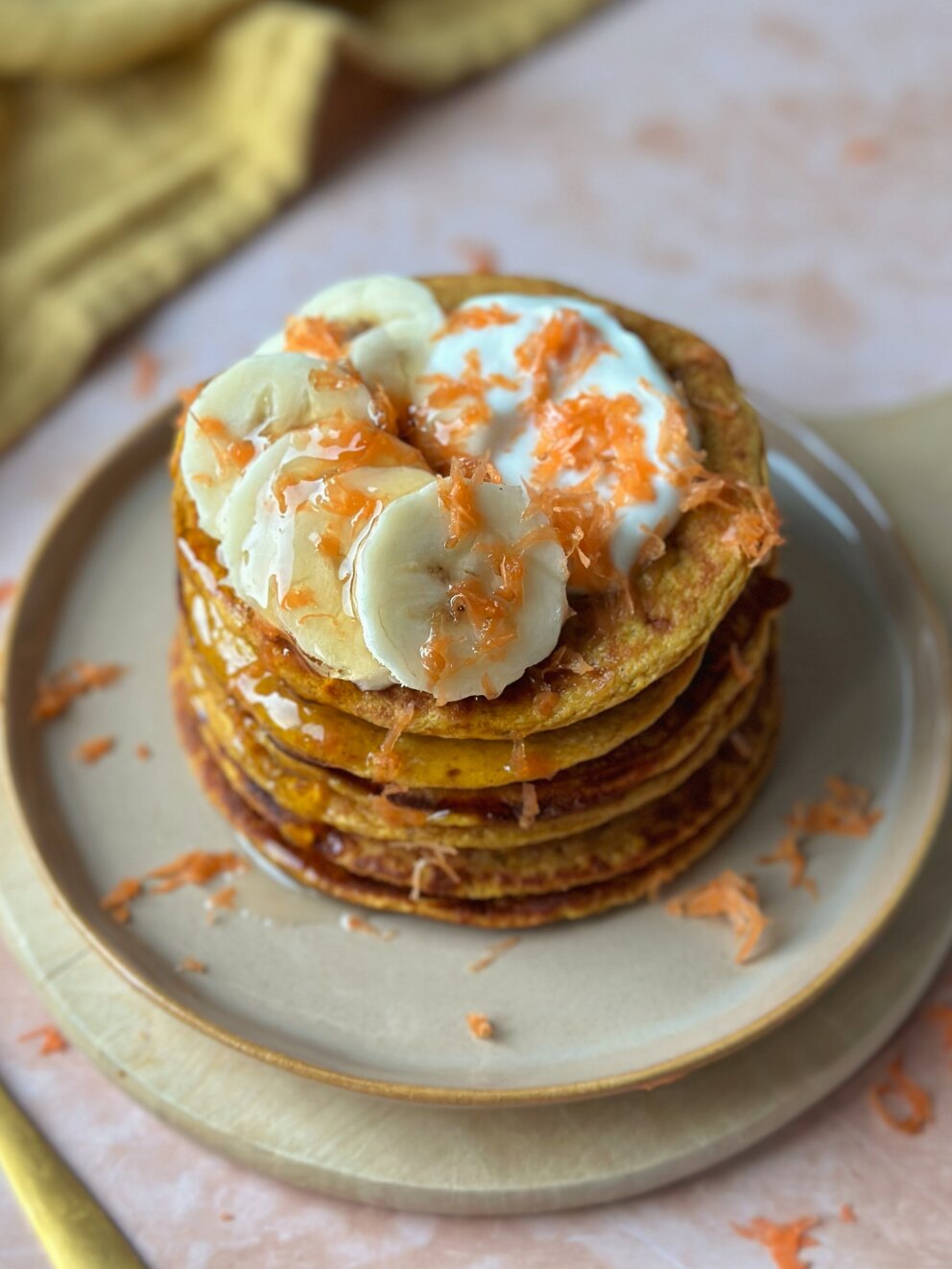 Banaan carrotcake pancakes