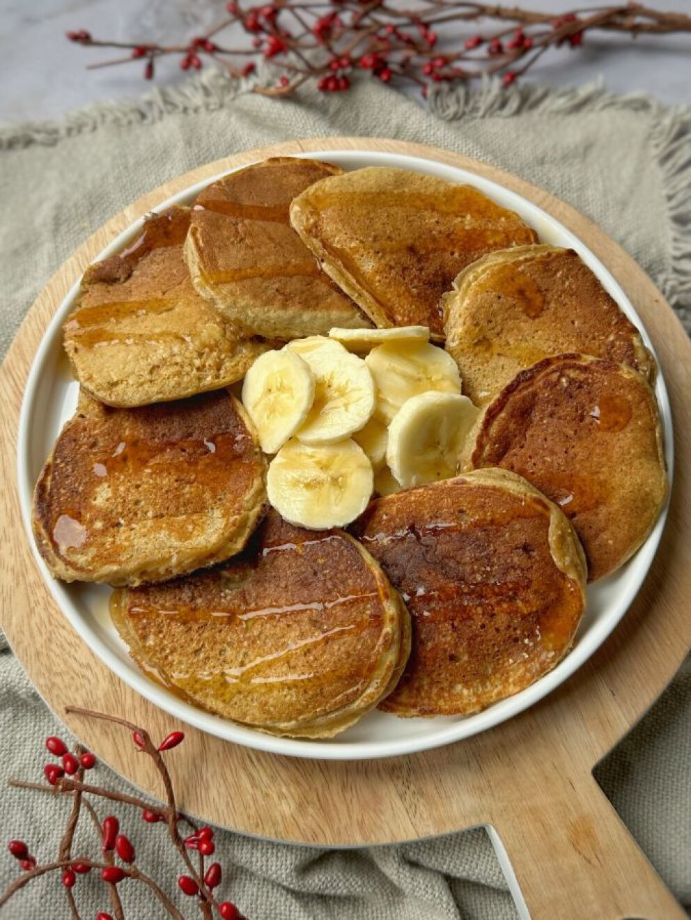 Banoffee coffee pancakes