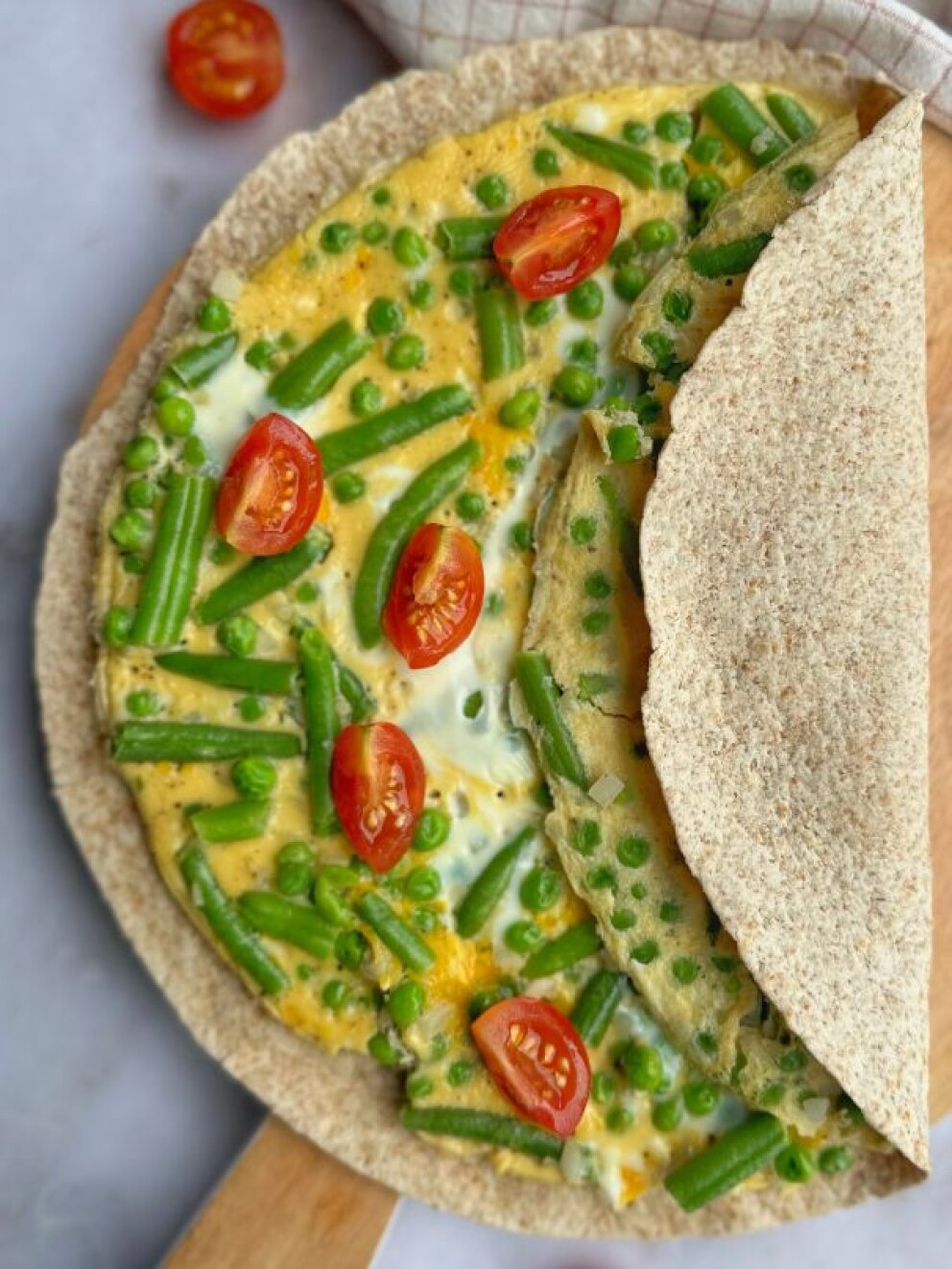 Boeren omelet wrap