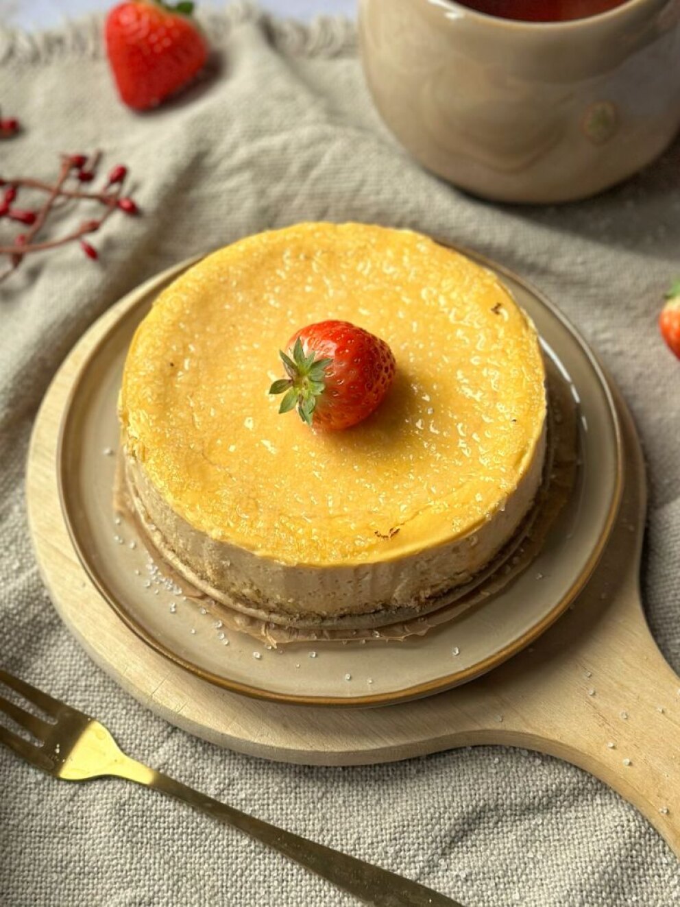 Crème brûlée cheesecake 