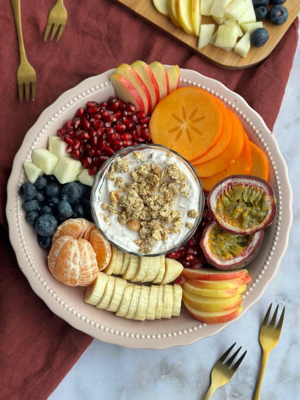 Fruit platter met skyr 