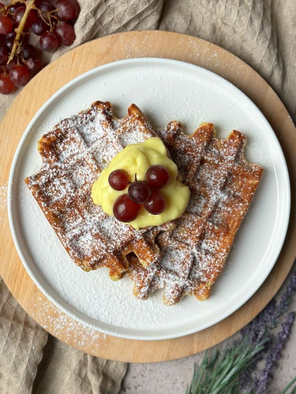 Protein wafels met verstopte groenten