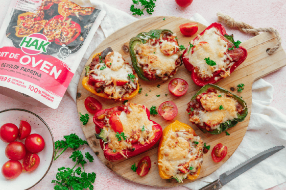 Gevulde paprika uit de oven