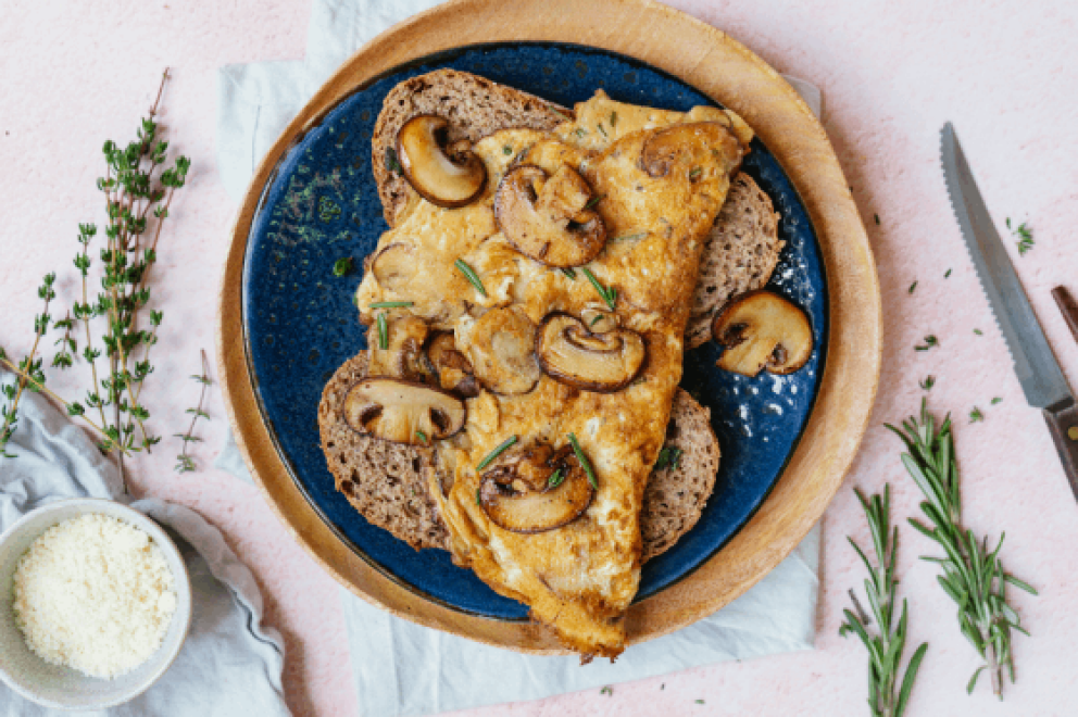 Paddenstoelen omelet