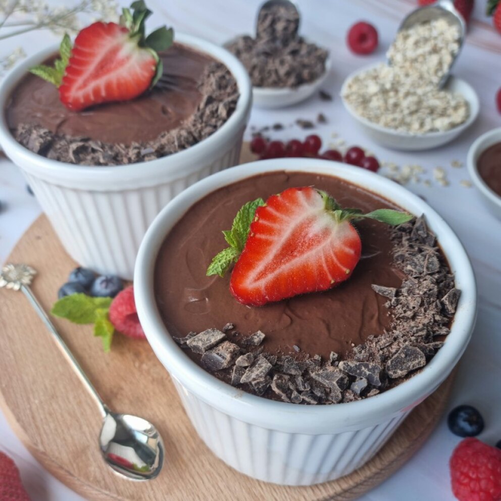 Chocolade-ganache overnight oats