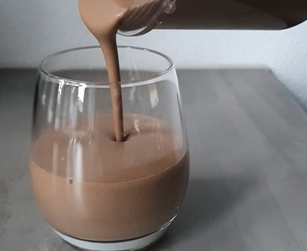 Mokka-chocolade smoothie met groente