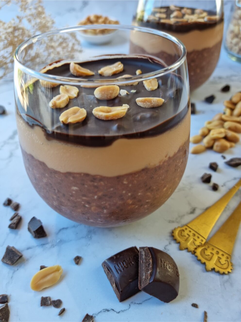 Snickers overnight oats