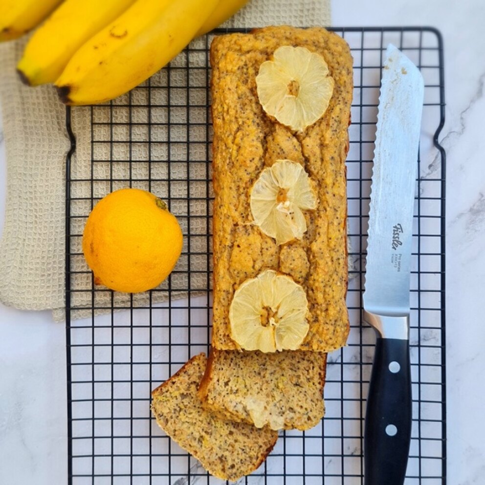 Citroen maanzaad bananenbrood