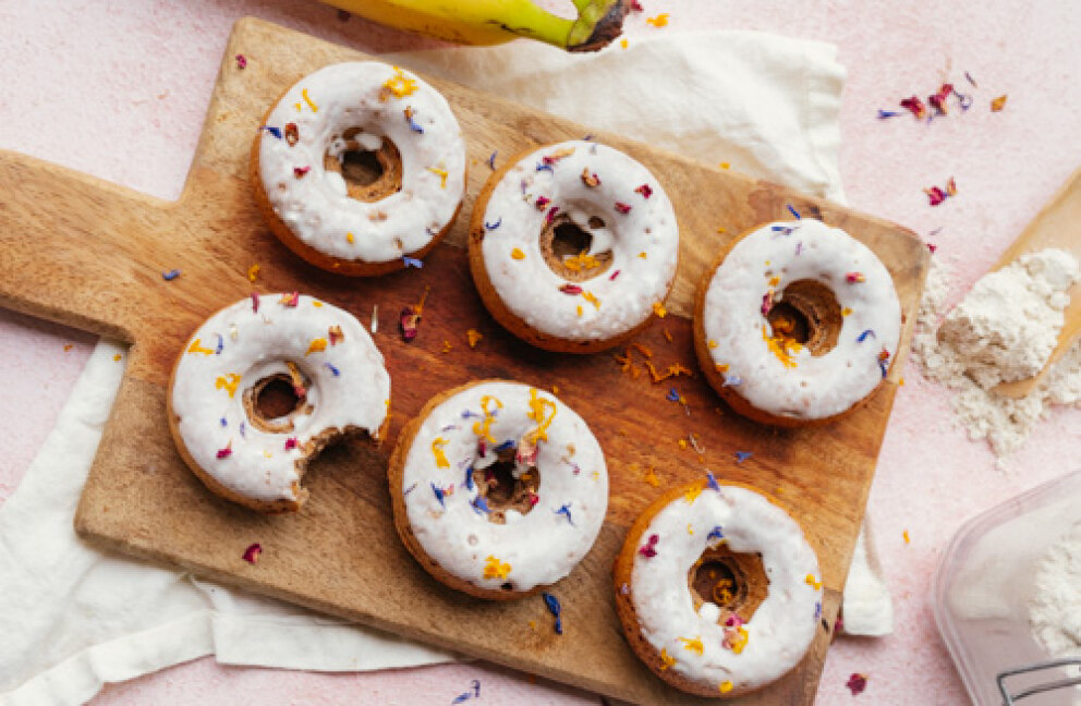 Bananenbrood donuts