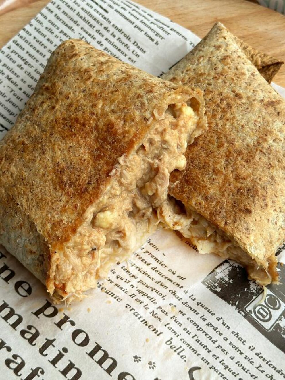 Tuna melt wrap uit de airfyer