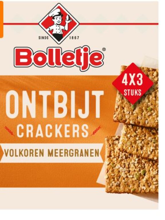 Bolletje ontbijtcrackers volkoren meerzaden