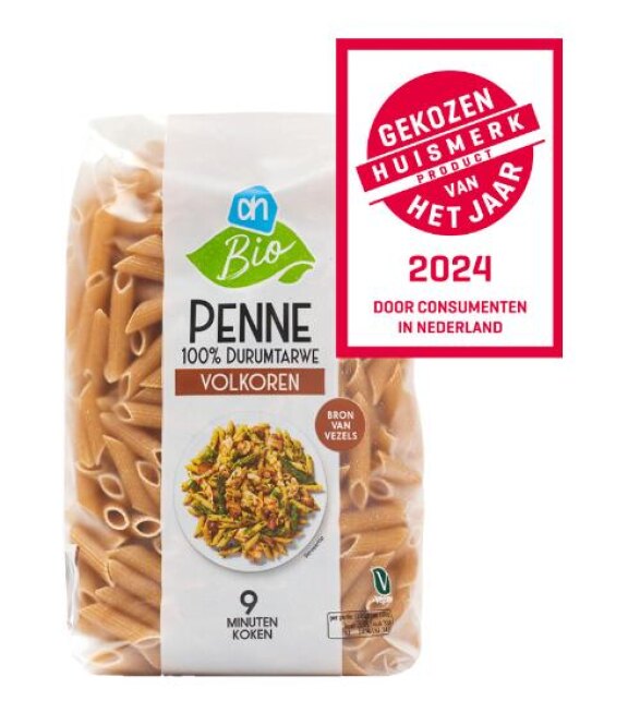 AH biologisch volkoren penne rigate