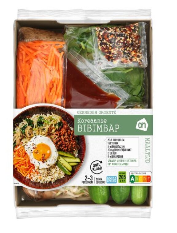 AH gesneden verspakket Koreaanse bibimbap