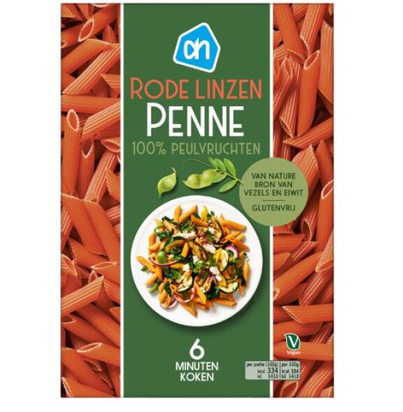 AH rode linzen penne