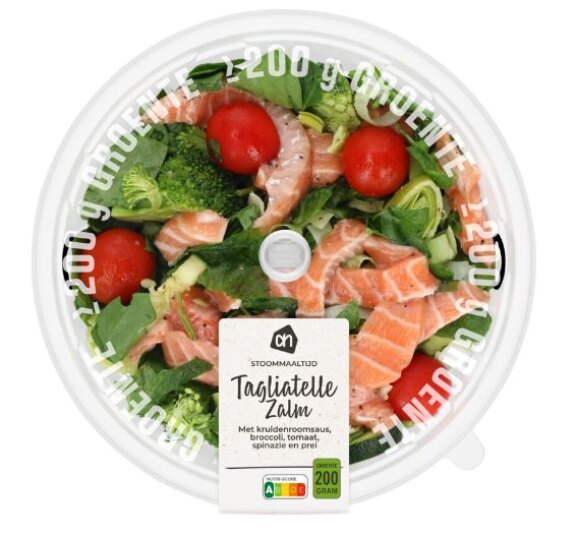 AH stoommaaltijd zalm roomsaus