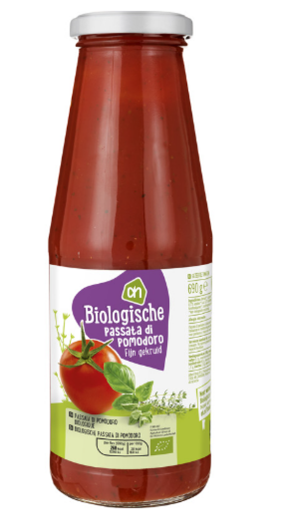 AH biologisch passata di pomodoro fijn gekruid