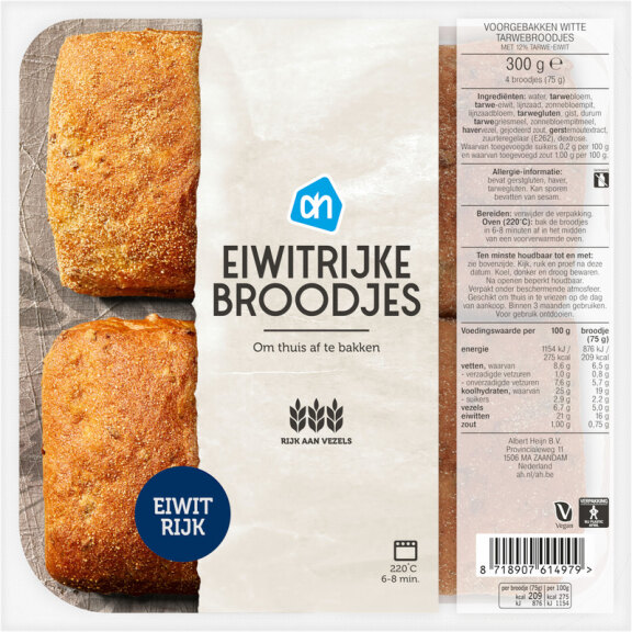 AH eiwitrijke broodjes