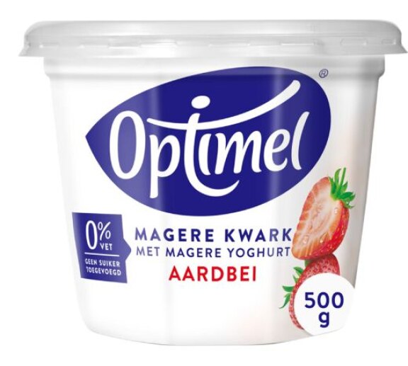 Optimel magere kwark aardbei (alle soorten Optimel passen in de methode)