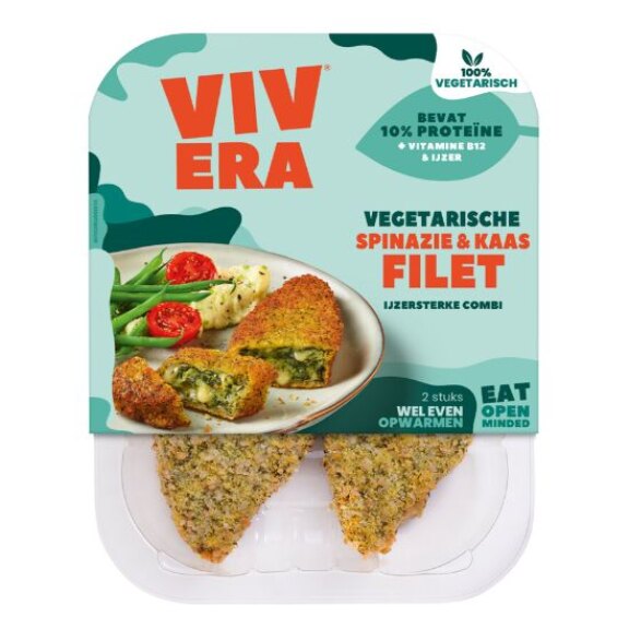 Vivera vegetarische spinazie & kaas filet 